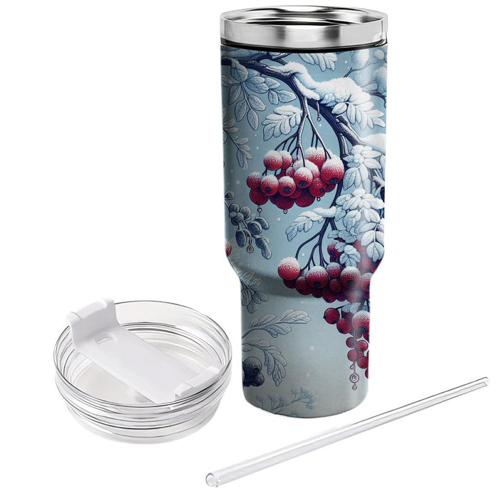 Winter Frosted Berries  Tumblers For Gifts