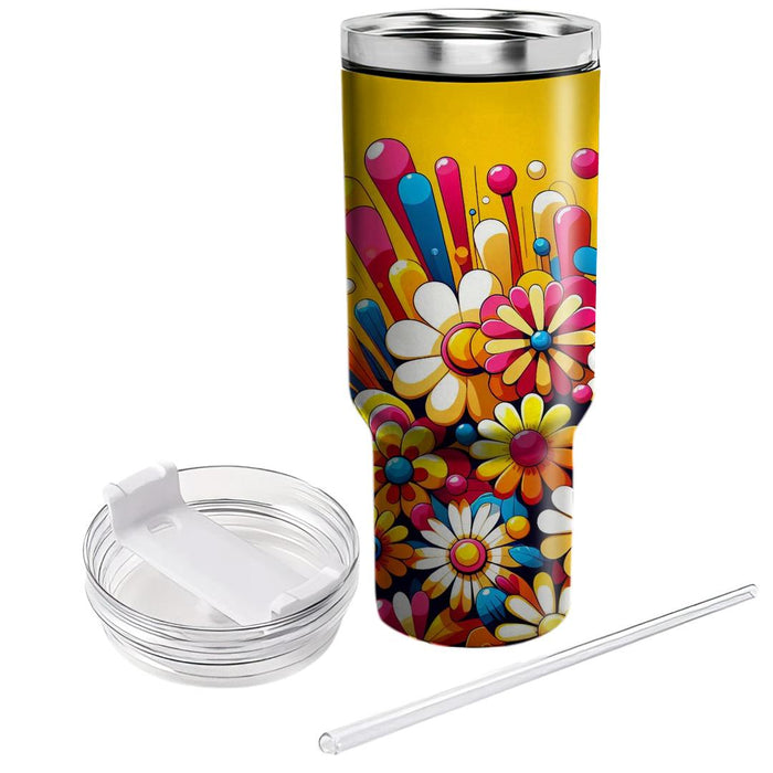 Whimsical Flower Dream  Tumbler Cups