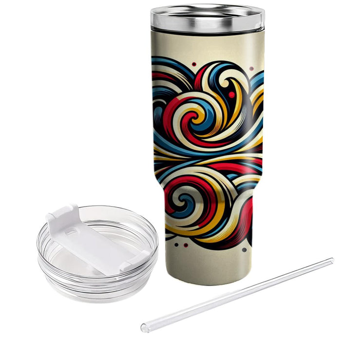 Artistic Swirl Pattern  Insulated Tumblers