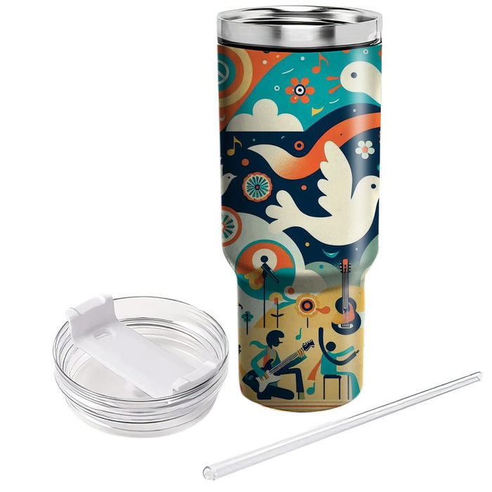 Woodstock-inspired Dreamer  Tumblers With Lids