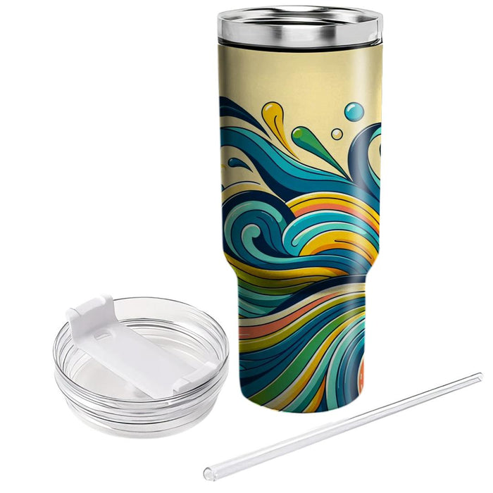 Artistic Waves  Unique Tumblers