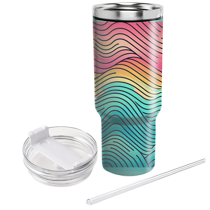 Waves Of Color  Decorative Tumblers