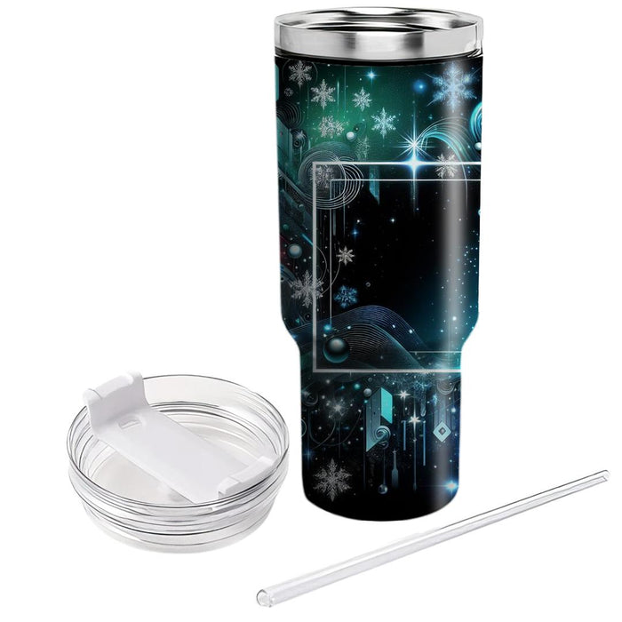 Galactic Glow - Sci-fi Holiday  Decorative Tumblers