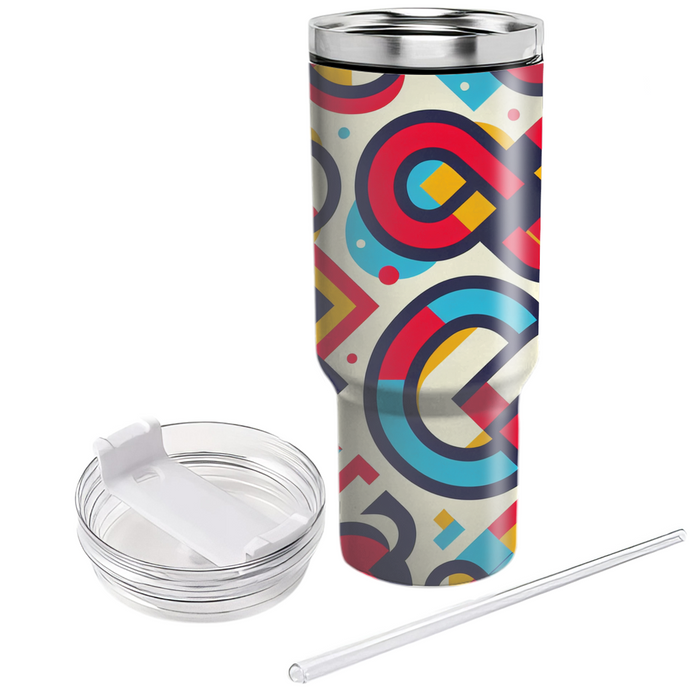 Geometric Infinity Pattern  Insulated Tumblers