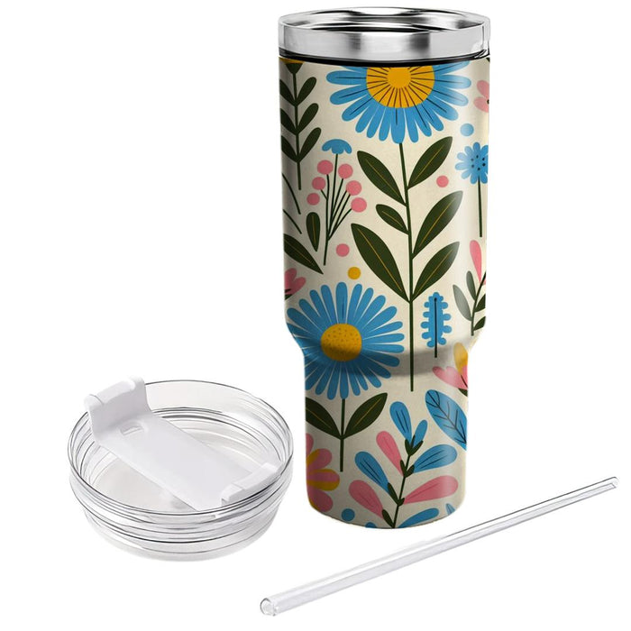 Sunny Meadow Flowers  Insulated Tumblers