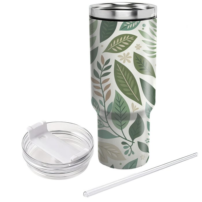 Whimsical Leaf Cascade Custom Tumblers