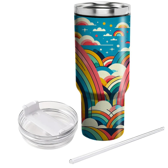 Vivid Rainbow Dreams  Tumblers With Lids