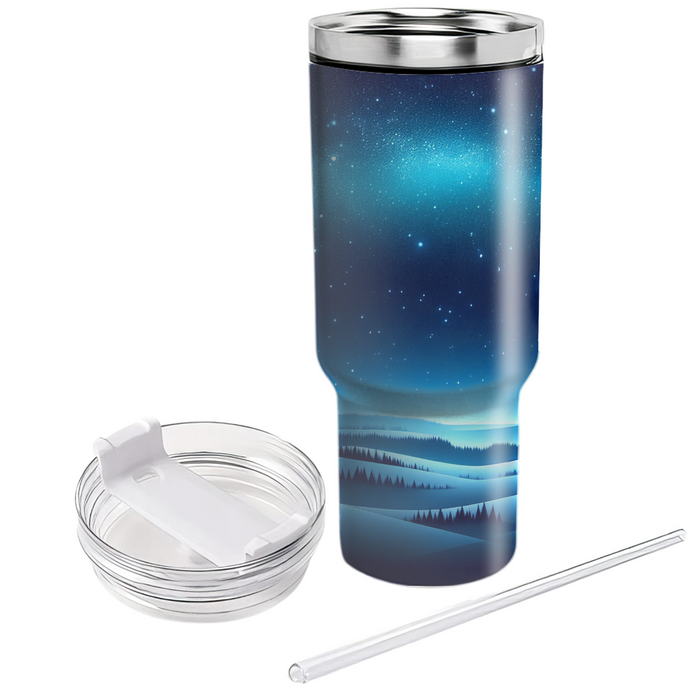 Winter Starlight  Travel Tumblers