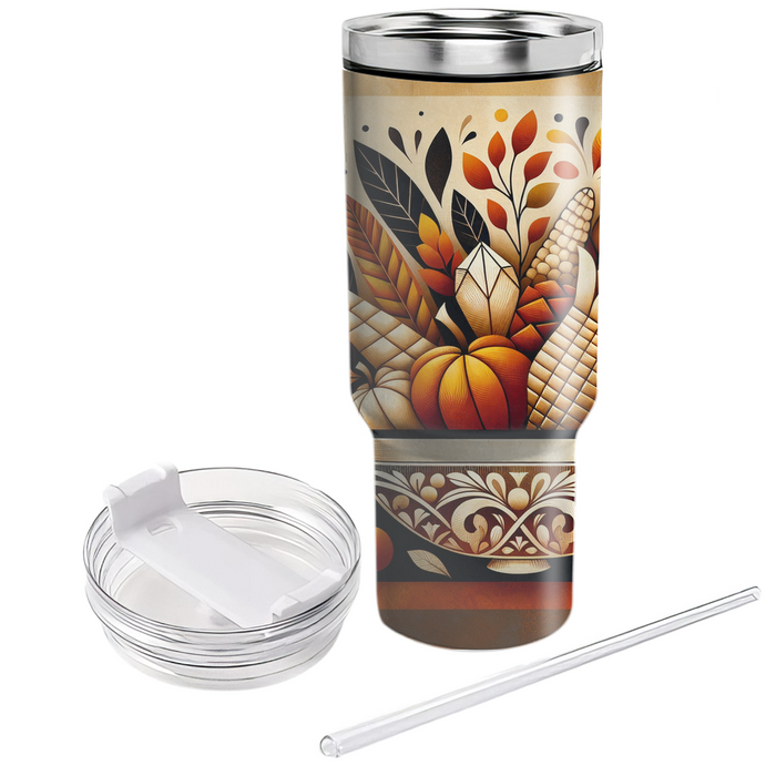 Bountiful Festival Of Gratitude Tumblers With Lids