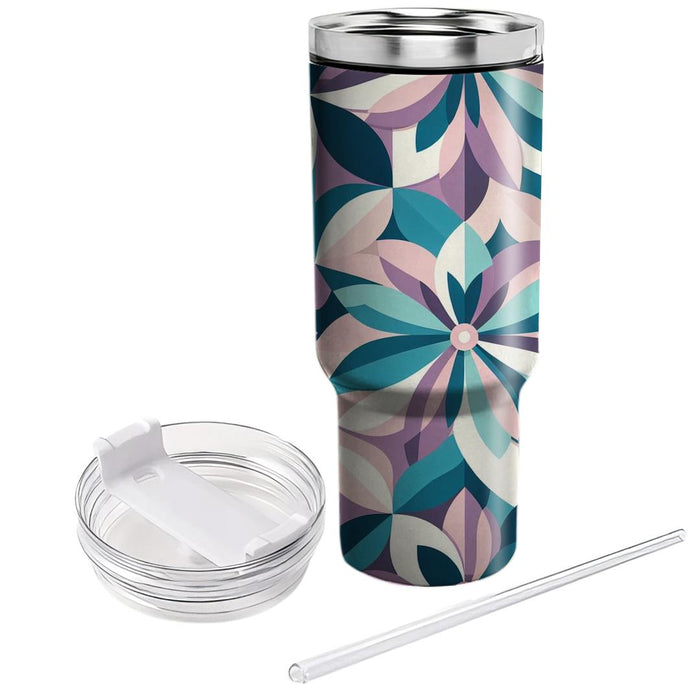 Abstract Geometric Flower Petal  Decorative Tumblers