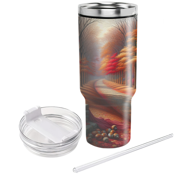 Autumn Leaves Trail  Personalized Tumblers