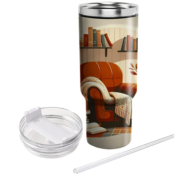 Autumn Cozy Reading Nook  Decorative Tumblers