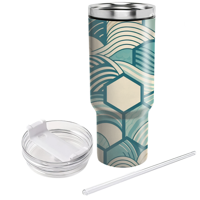 Hexagonal Harmony  Unique Tumblers