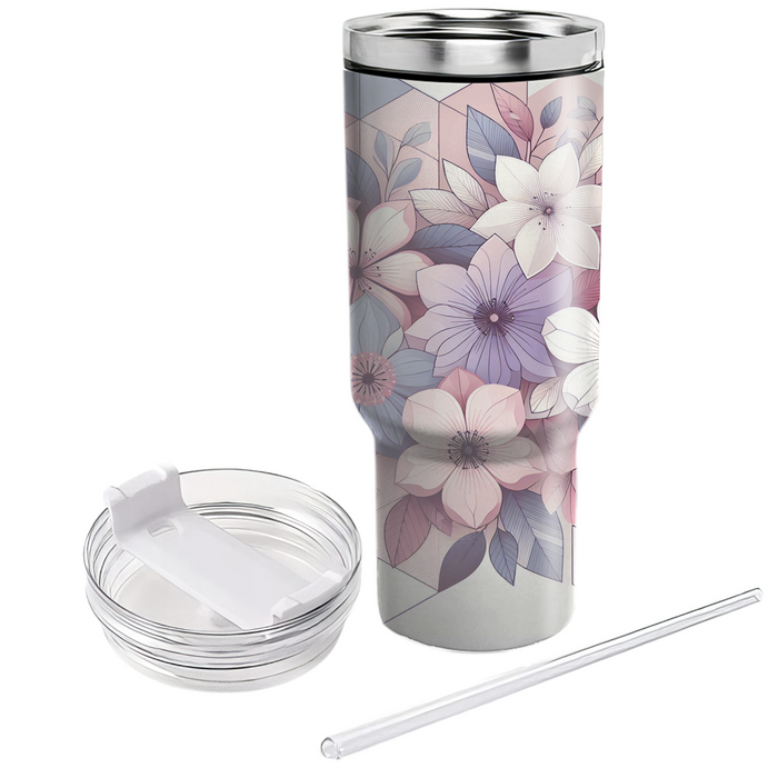 Soft Blossom Floral  Insulated Tumblers