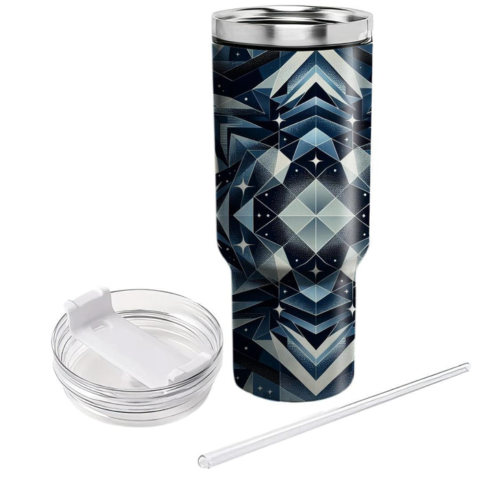 Starry Night Triangles  Tumblers With Lids