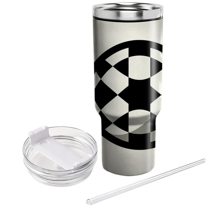 Retro Mod Checkers  Travel Tumblers