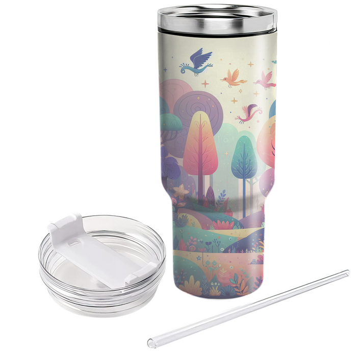 Whimsical Fairy Tale Forest Tumblers With Lids