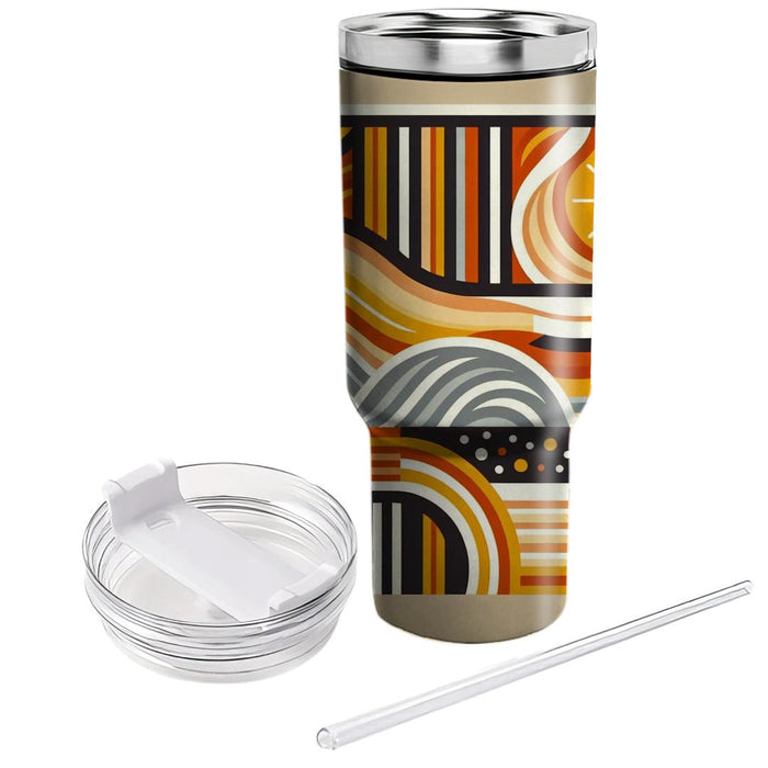 Vintage Vibe Stripes  Tumbler Cups