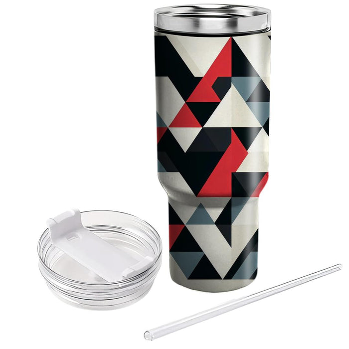 Bold Triangular Motif  Travel Tumblers