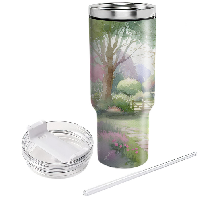 Spring Pastel Garden  Travel Tumblers