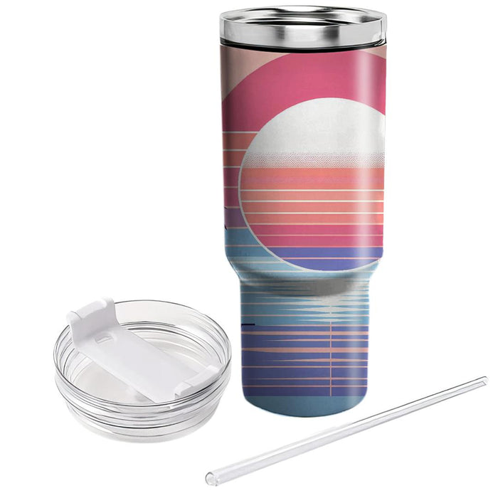 Tropical Sunset Grid  Insulated Tumblers