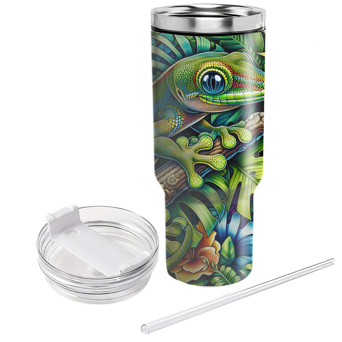 Vibrant Gecko Adventure  Tumblers With Lids