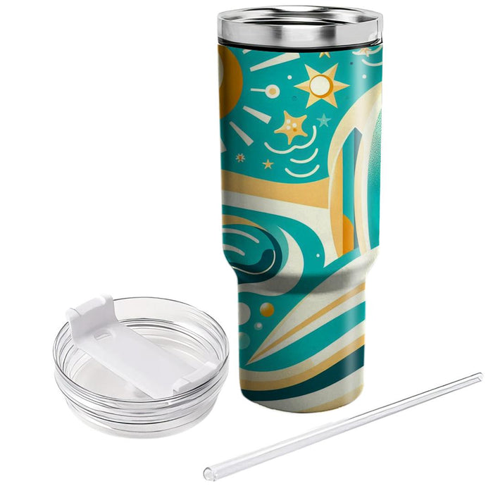 Whimsical Waves - Beach Day  Decorative Tumblers