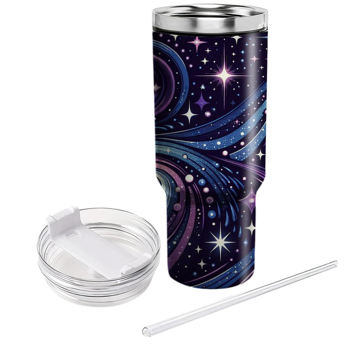 Gleaming Galaxy  Personalized Tumblers