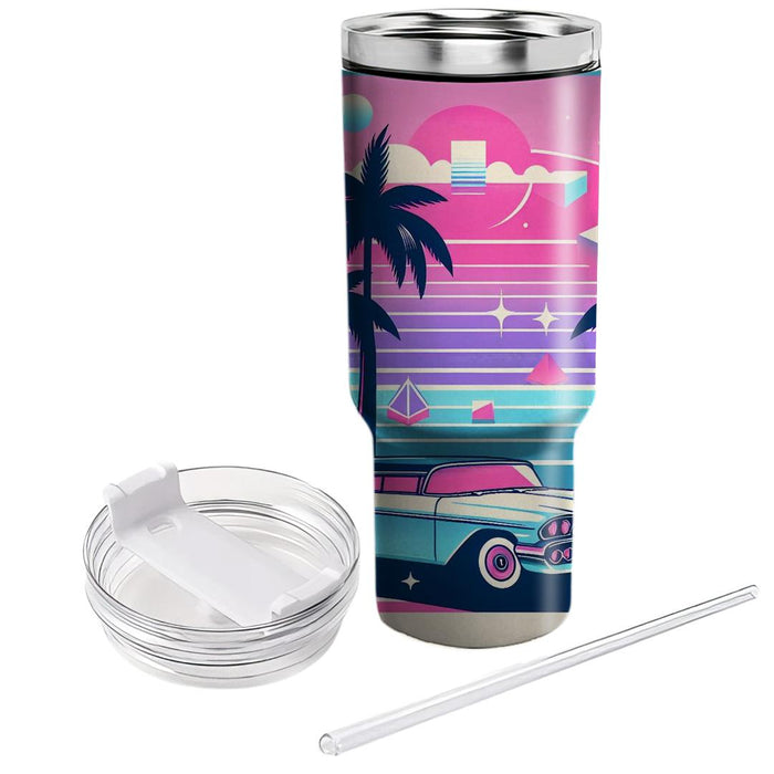 Vaporwave Oasis  Unique Tumblers