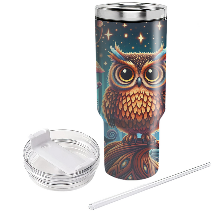 Whimsical Owl Woodland  Decorative Tumblers