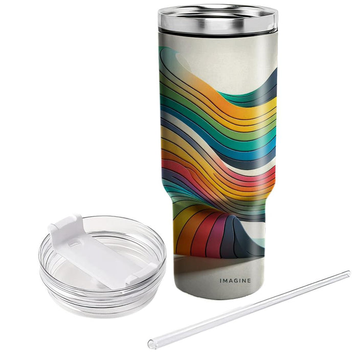 Vibrant Rainbow Pattern  Tumblers For Gifts