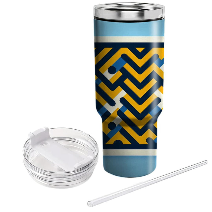 Zigzag Pattern  Insulated Tumblers