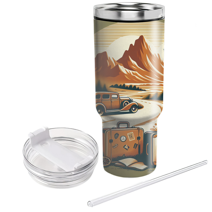 Vintage Road Trip Travel Tumblers