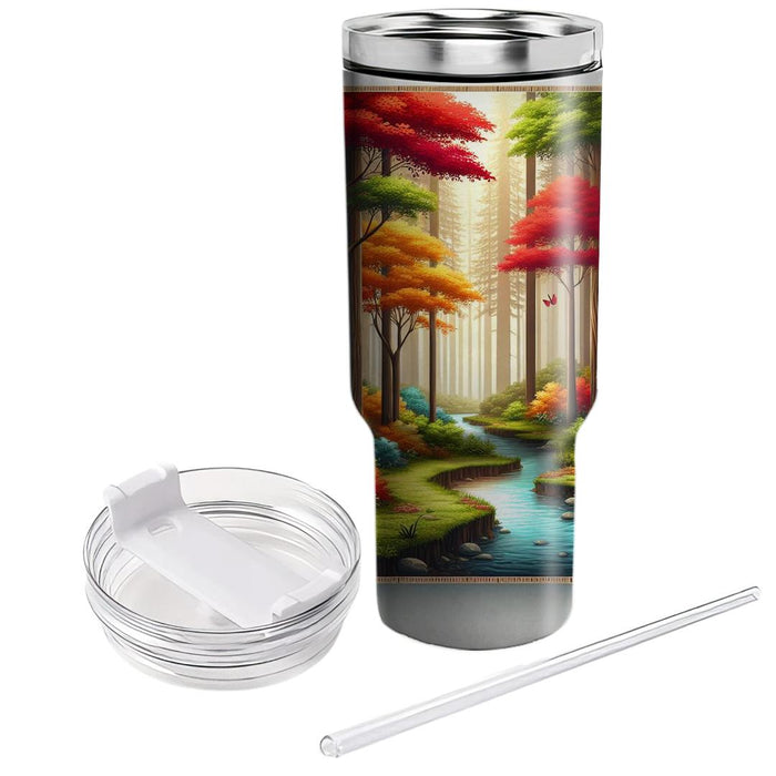 Autumn Forest Retreat Tumblers With Lids