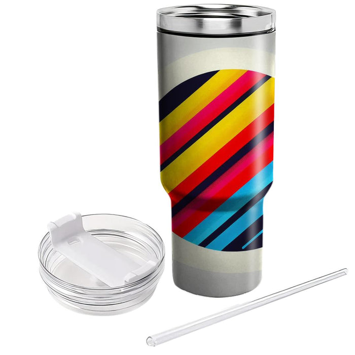 Synth Pop Stripes  Insulated Tumblers