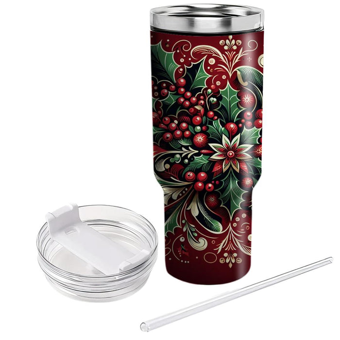 Winter Berry Harvest  Travel Tumblers