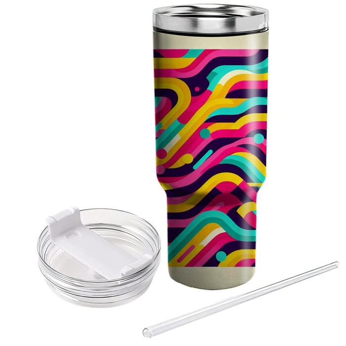 Dynamic Stripes  Insulated Tumblers