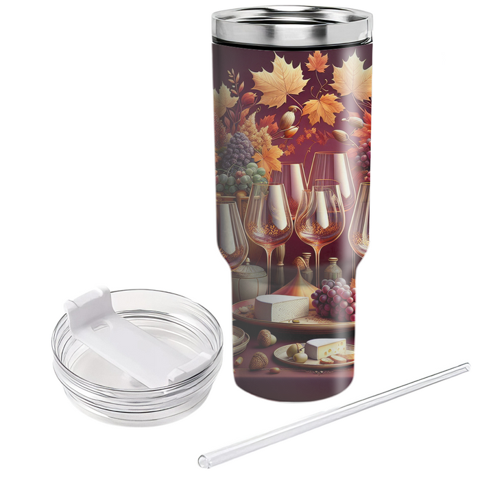 Autumn Wine And Dine  Personalized Tumblers