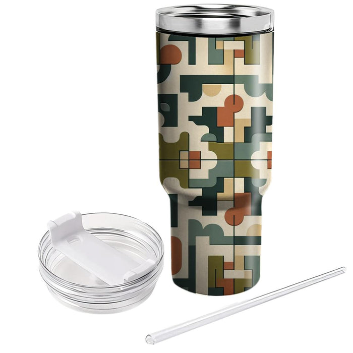 Geometric Pattern Puzzle  Insulated Tumblers