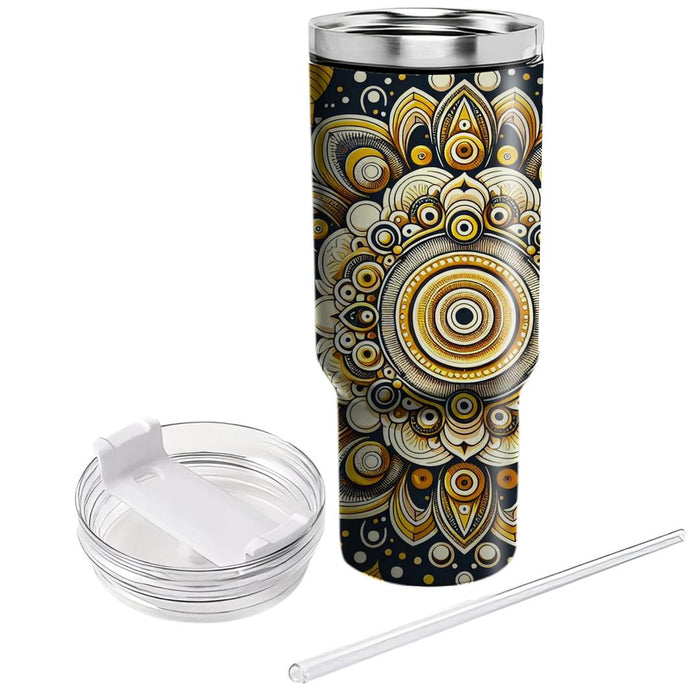 Sunshine Mandala  Unique Tumblers