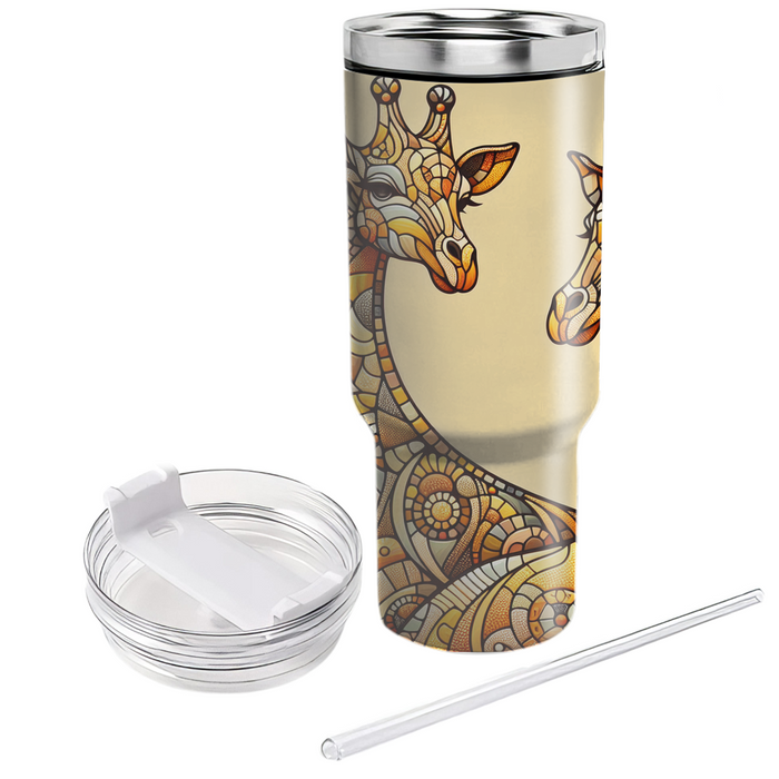 Whimsical Giraffe Patterns  Personalized Tumblers