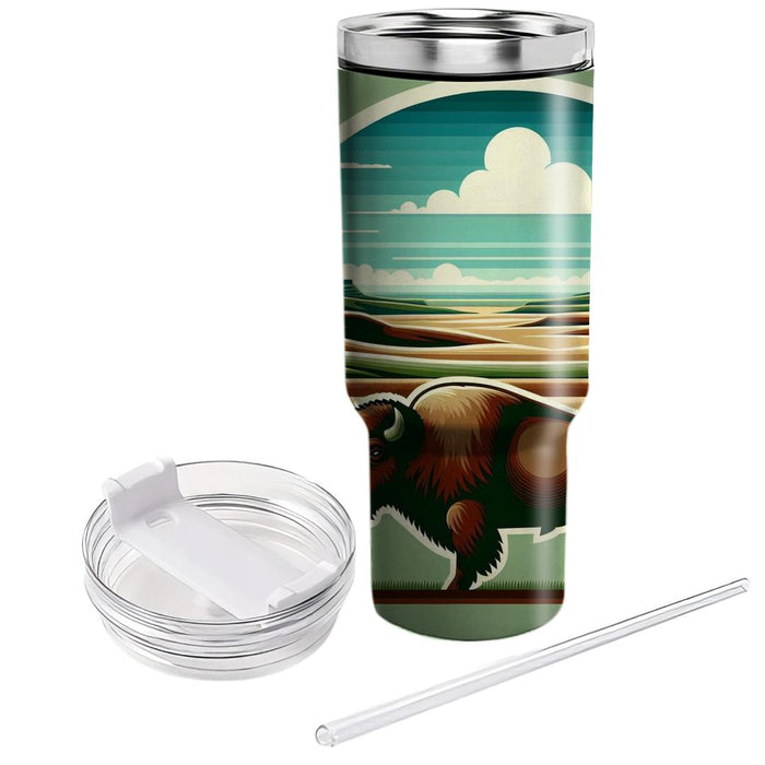 Bold Bison Plains  Decorative Tumblers