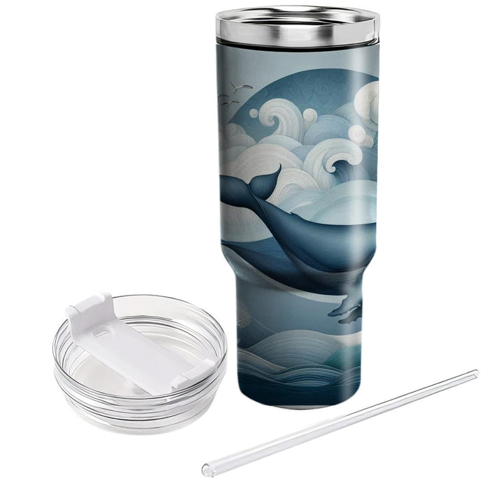 Gentle Whale Wonders  Travel Tumblers