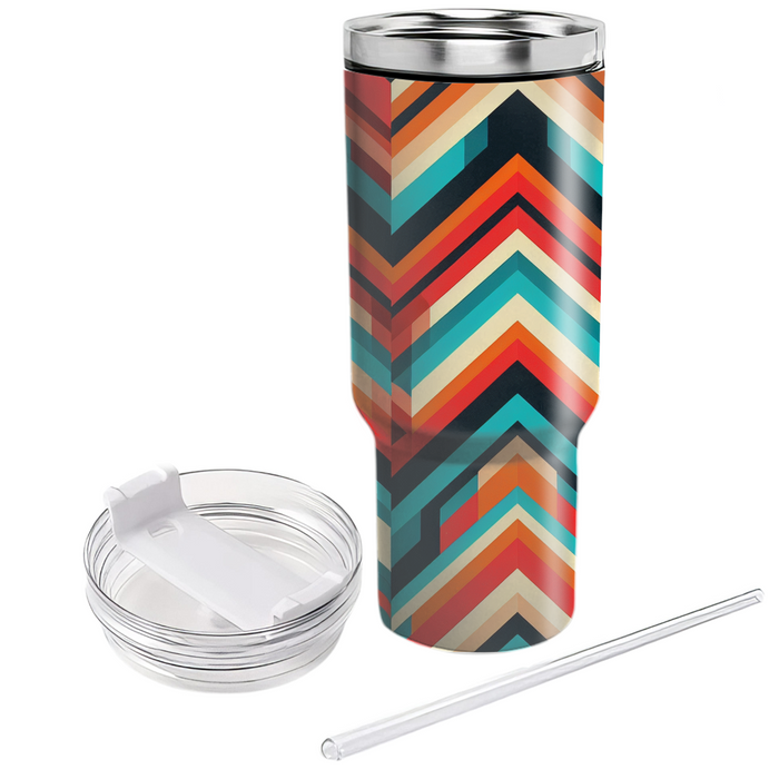 Vibrant Chevron Patterns  Unique Tumblers