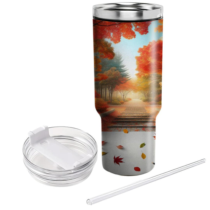 Autumn Leaf Pathway  Tumblers For Gifts