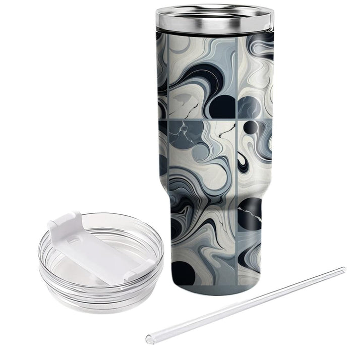 Sleek Marbled Design  Insulated Tumblers