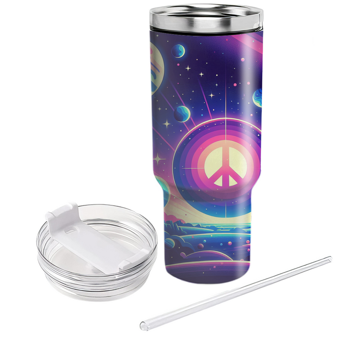 Cosmic Peace Journey Tumblers With Lids