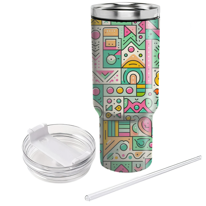 Quirky Doodle Art  Insulated Tumblers