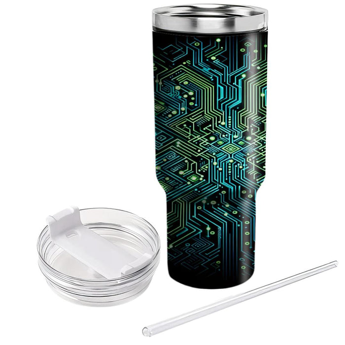 Futuristic Circuit Board  Insulated Tumblers