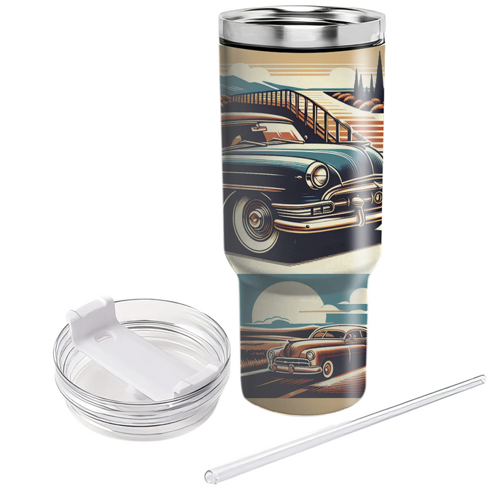 Vintage Travel Road Trip  Custom Tumblers